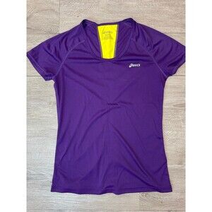 ASICS Purple Running Athletic Tee Women’s Small Short Sleeve Workout Top
